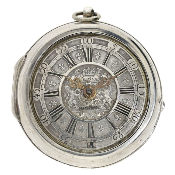 English silver pair cased verge pocket watch Circa 1700 English silver pair cased verge pocket watch Circa 1700