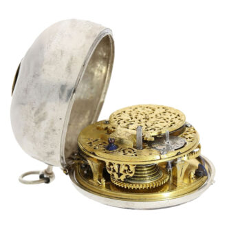 English silver pair cased verge pocket watch Circa 1700 English silver pair cased verge pocket watch Circa 1700