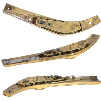 German gold-plated watch mounted into a pocket knife Circa 1700