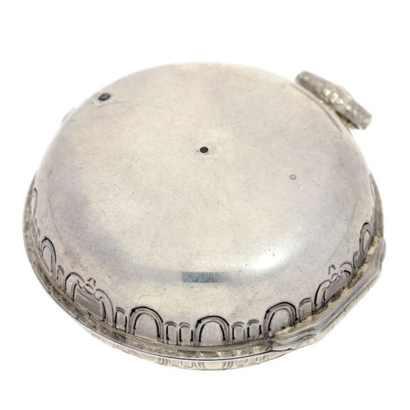 Unusual French open faced Oignon pocket watch Circa 1740 Unusual French open faced Oignon pocket watch Circa 1740