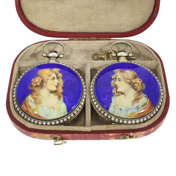 Swiss pair of lever watches for the Chinese market Circa 1844 Swiss pair of lever watches for the Chinese market Circa 1844