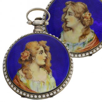 Swiss pair of lever watches for the Chinese market Circa 1844
