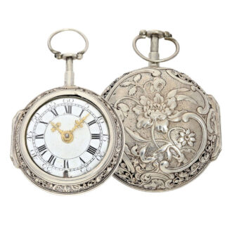 English silver 1/8 repeating verge pocket watch Circa 1740