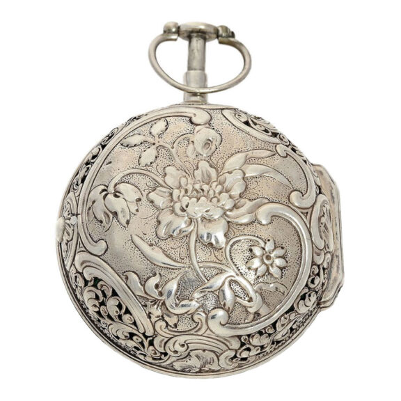 English silver 1/8 repeating verge pocket watch Circa 1740 English silver 1/8 repeating verge pocket watch Circa 1740