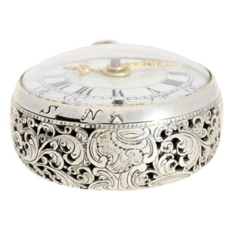 English silver 1/8 repeating verge pocket watch Circa 1740