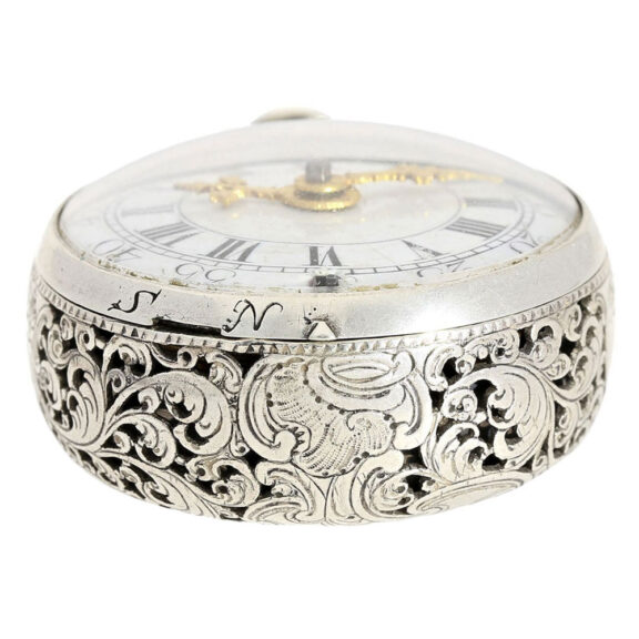 English silver 1/8 repeating verge pocket watch Circa 1740 English silver 1/8 repeating verge pocket watch Circa 1740