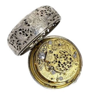 English silver 1/8 repeating verge pocket watch Circa 1740