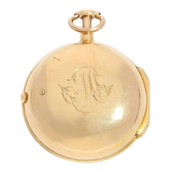 French gold quarter repeating a toc verge watch Circa 1740 French gold quarter repeating a toc verge watch Circa 1740