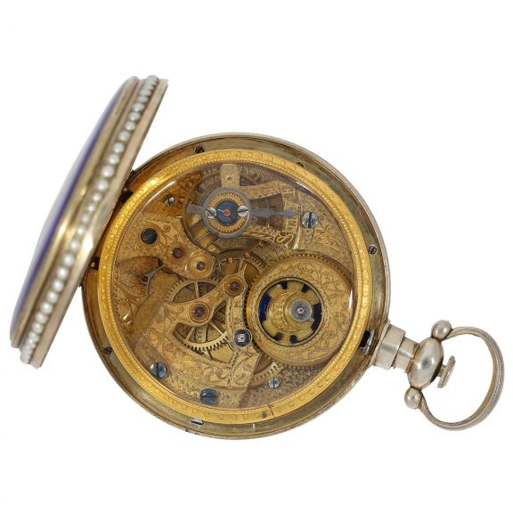 Swiss watch with centre seconds for the Chinese Market Circa 1875 Swiss watch with centre seconds for the Chinese Market Circa 1875