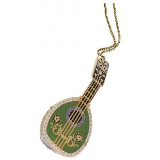 Swiss pendant watch in the shape of a mandolin Circa 1820