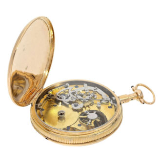 French gold quarter repeating cylinder watch Circa 1820 French gold quarter repeating cylinder watch Circa 1820