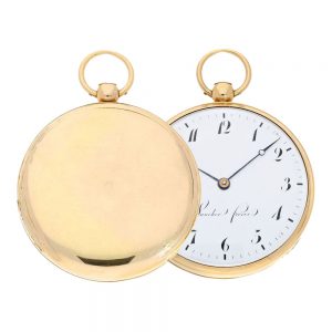 Swiss gold 1/8 repeating Lepine pocket watch Circa 1820