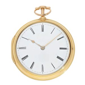 Heavy English gold paircase verge pocket watch Circa 1793