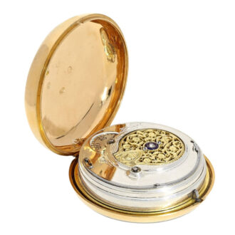 Heavy English gold paircase verge pocket watch Circa 1793
