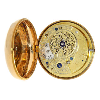 Heavy English gold paircase verge pocket watch Circa 1793
