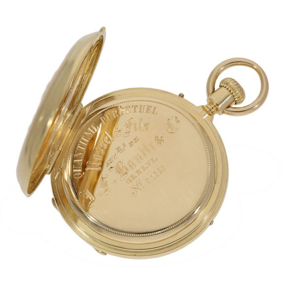 Swiss gold astronomic hunting cased pocket watch Circa 1867 Swiss gold astronomic hunting cased pocket watch Circa 1867