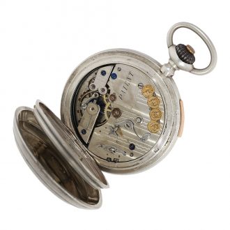 Swiss silver lever watch with concealed erotic automaton Circa 1890