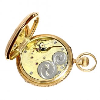 German 14 carat gold splendour Glashütte watch Circa 1877