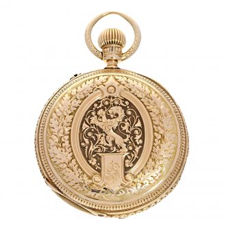 German 14 carat gold splendour Glashütte watch Circa 1877