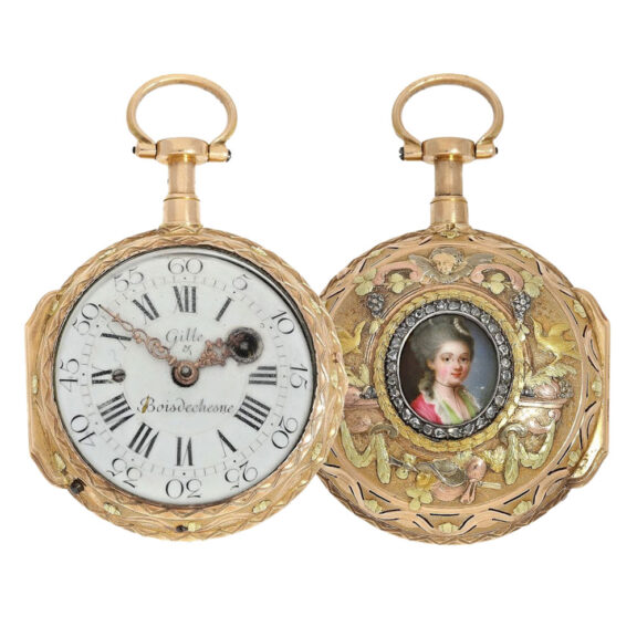 Significant Swiss gold repeating à toc et à tac watch Circa 1760 Significant Swiss gold repeating à toc et à tac watch Circa 1760
