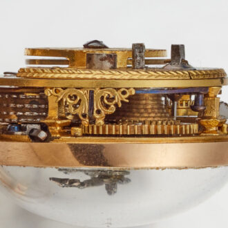 A Swiss verge watch gold and enamel triple cased Circa 1760