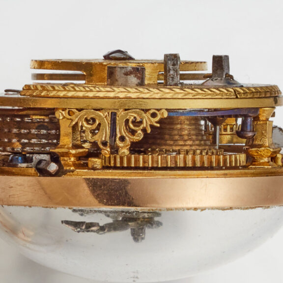 A Swiss verge watch gold and enamel triple cased Circa 1760 A Swiss verge watch gold and enamel triple cased Circa 1760