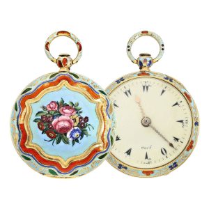 French gold, enamel verge for the Ottoman market Circa 1810