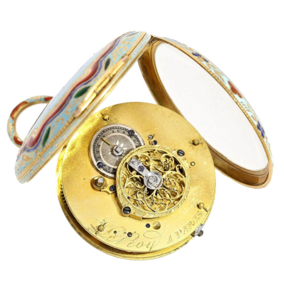 French gold, enamel verge for the Ottoman market Circa 1810 French gold, enamel verge for the Ottoman market Circa 1810