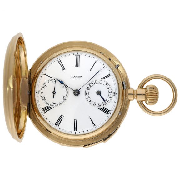 Rare German hunting cased repeating watch with date Circa 1871 Rare German hunting cased repeating watch with date Circa 1871