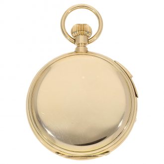 Rare German hunting cased repeating watch with date Circa 1871 Rare German hunting cased repeating watch with date Circa 1871