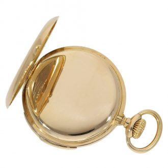 Swiss minute repeating open faced precision watch Circa 1902