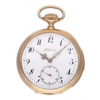Rare Swiss minute repeating open faced pocket watch Circa 1893 Rare Swiss minute repeating open faced pocket watch Circa 1893