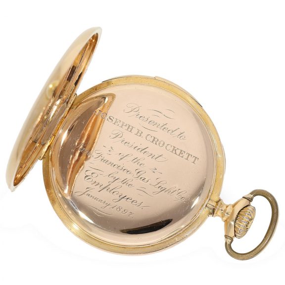 Rare Swiss minute repeating open faced pocket watch Circa 1893 Rare Swiss minute repeating open faced pocket watch Circa 1893