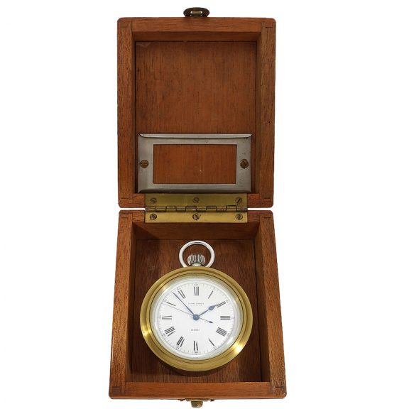 High-precision Swiss pocket deck chronometer watch Circa 1942 High-precision Swiss pocket deck chronometer watch Circa 1942