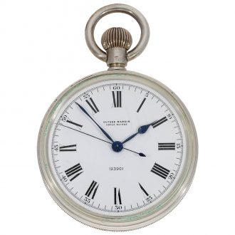 High-precision Swiss pocket deck chronometer watch Circa 1942