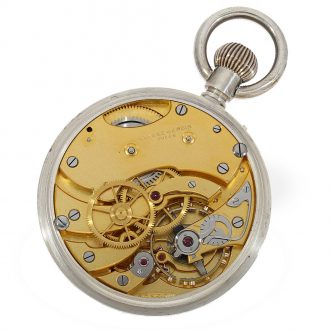 High-precision Swiss pocket deck chronometer watch Circa 1942