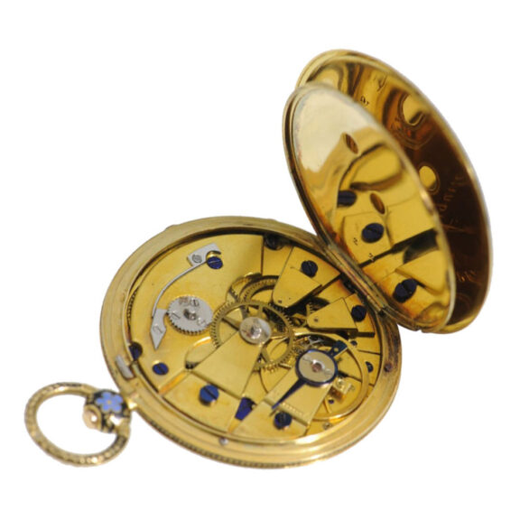 Exquisitely Swiss gold and enamel watch chain Circa 1830 Exquisitely Swiss gold and enamel watch chain Circa 1830