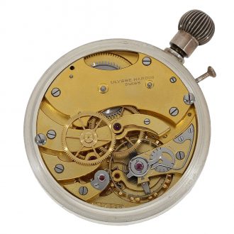 High-precision Swiss military deck chronometer watch Circ 1942