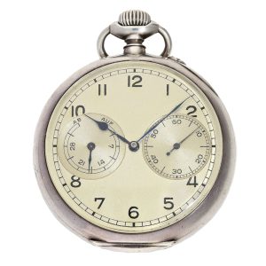 Highly interesting silver lever German navy watch Circa 1941
