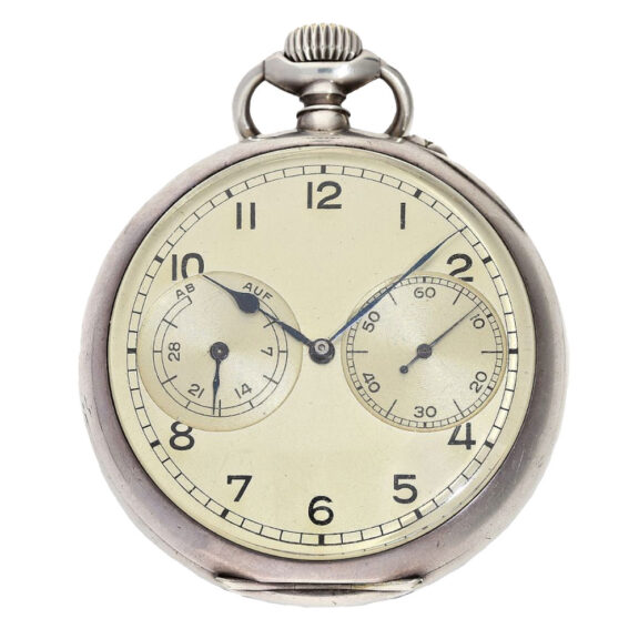 Highly interesting silver lever German navy watch Circa 1941