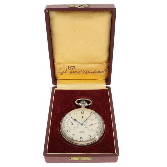 German silver open faced Glashütte deck chronometer Circa 1948 German silver open faced Glashütte deck chronometer Circa 1948