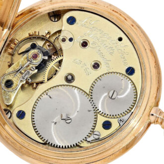 German gold full hunting Glashütte pocket watch Circa 1902