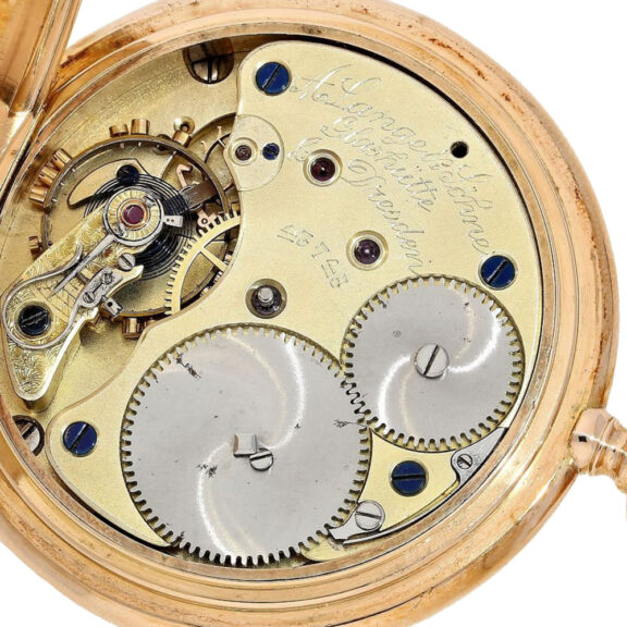 German gold full hunting Glashütte pocket watch Circa 1902 German gold full hunting Glashütte pocket watch Circa 1902
