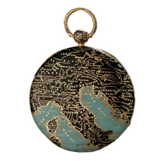 Swiss gold cylinder with enamelled map of Europe Circa 1820