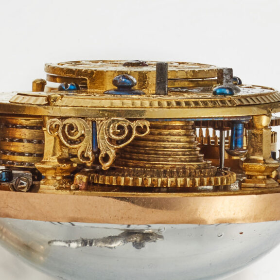 A Swiss verge in 18k gold and enamel pair cases Circa 1760 A Swiss verge in 18k gold and enamel pair cases Circa 1760