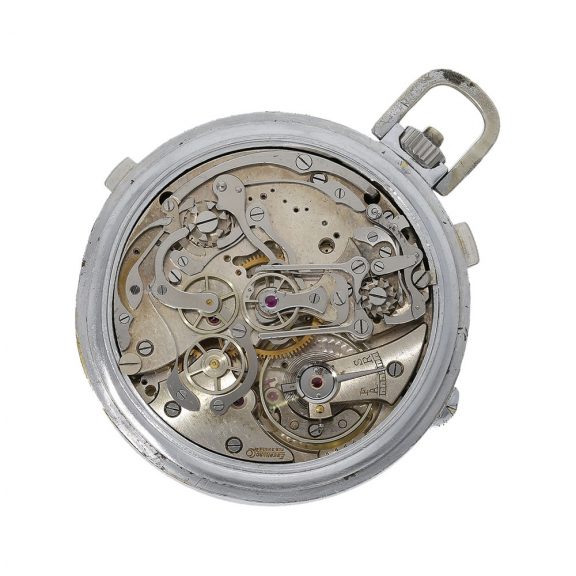 Swiss pilot’s chronograph with 24h dial and date Circa 1940 Swiss pilot’s chronograph with 24h dial and date Circa 1940