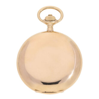 German pink gold hunting cased pocket watch Circa 1905