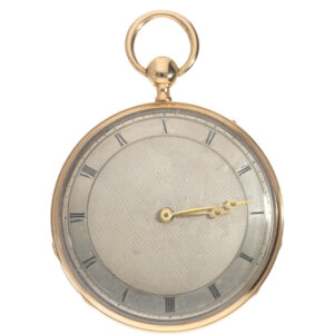 French gold quarter repeating cylinder watch Circa 1820