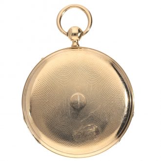 French gold quarter repeating cylinder watch Circa 1820