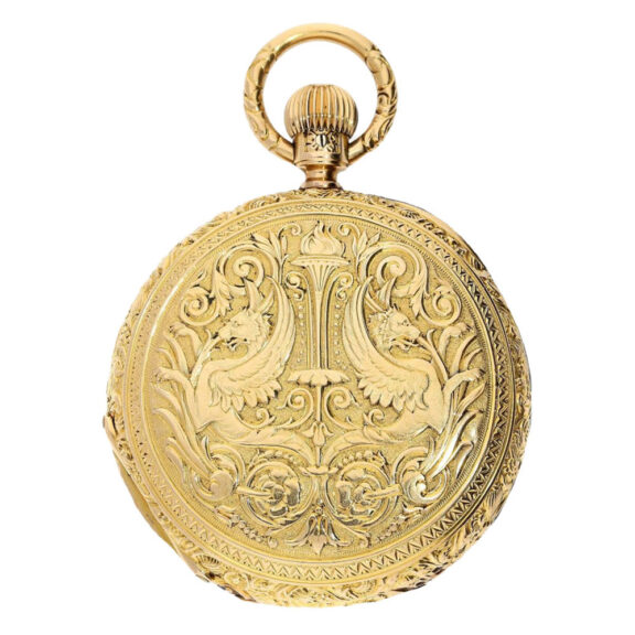 German gold Renaissance style pocket watch Circa 1880 German gold Renaissance style pocket watch Circa 1880